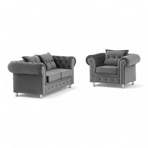 Sofagruppe chesterfield SANTIAGO - Anthrazit