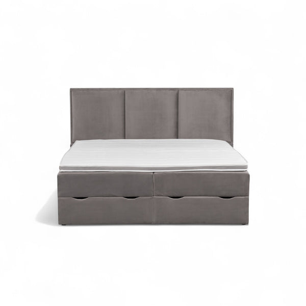 Kontinentalseng med oppbevaring 180x200 VIKTORIA - med 7 cm overmadrass