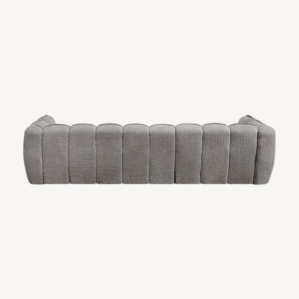 Ella - Venstrevendt sofa m/sjeselong grå stoff
