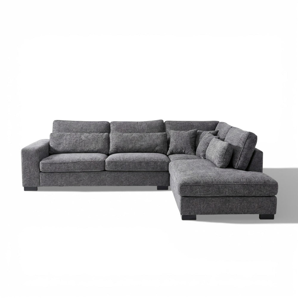 Hjørnesofa COAST mørk grå stoff - Sengero