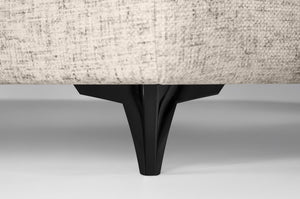 Hjørnesofa ELETRA med elektrisk skyvedel beige stoff - Sengero