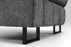 Hjørnesofa NICE mørk grå boucle - Sengero