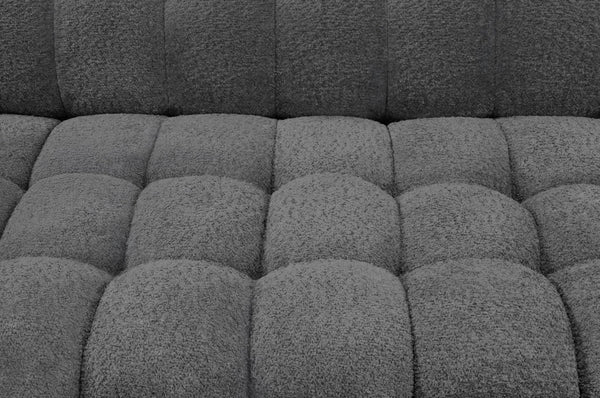 Hjørnesofa NICE mørk grå boucle - Sengero