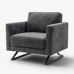 Lenestol mikrofiber mørk grå - Sengero