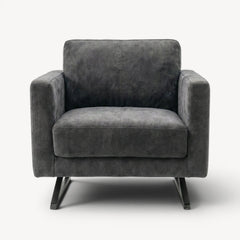 Lenestol mikrofiber mørk grå - Sengero