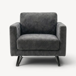 Lenestol mikrofiber mørk grå - Sengero