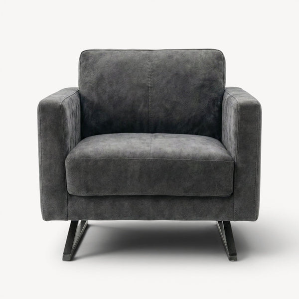 Lenestol mikrofiber mørk grå - Sengero