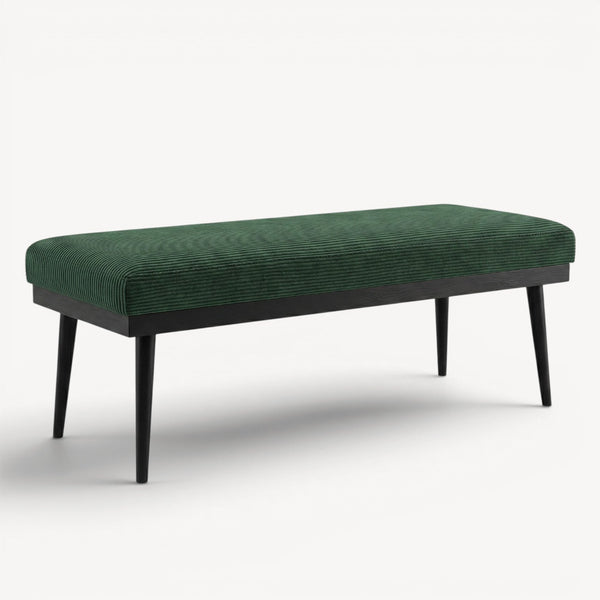 Sengbenk grønn kordfløyel 100×44×40 cm - Sengero