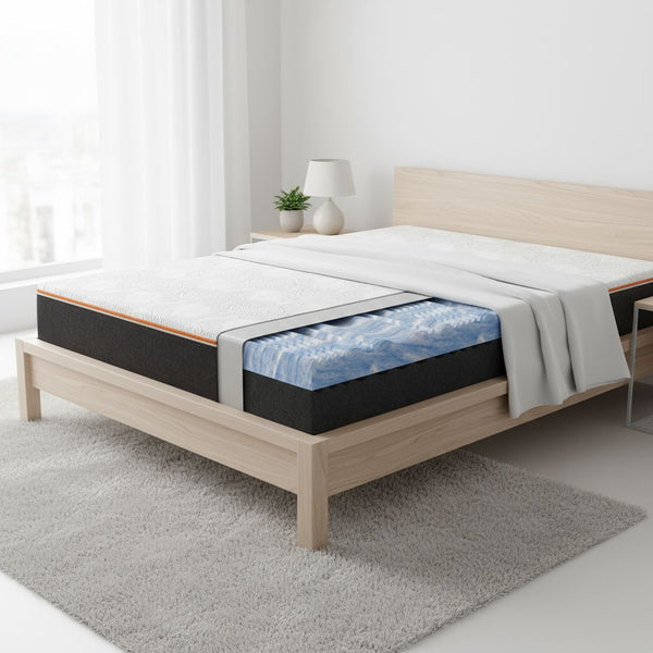 Skummadrass 180x200 Boss Duo - 2 fastheter i en - 25 cm høyde - Sengero