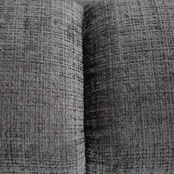 Sofa med sjeselong CLOUD svart chenille - Sengero