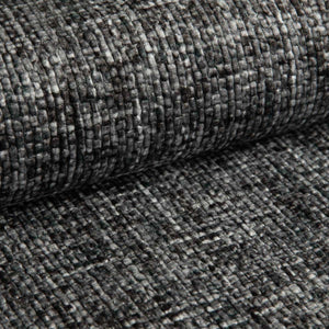 Sofa med sjeselong ELETRA med elektrisk skyvedel mørk grå stoff - Sengero