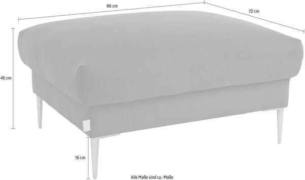 Sofagruppe beige stoff – 2,5 - seter, lenestol & fotskammel - Sengero