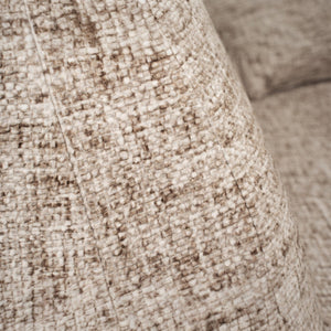 U - sofa ELETRA med elektrisk skyvedel beige stoff - Sengero