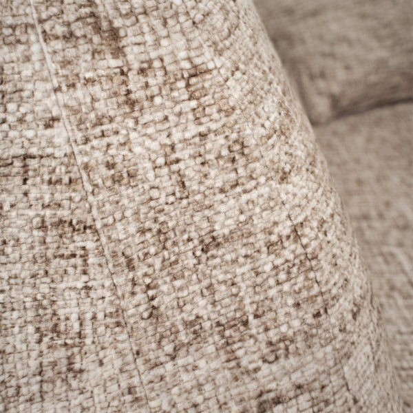 U - sofa ELETRA med elektrisk skyvedel beige stoff - Sengero