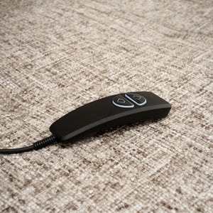 U - sofa ELETRA med elektrisk skyvedel beige stoff - Sengero