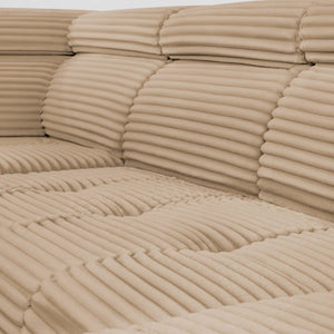 U - sovesofa ASTI beige kordfløyel - Sengero