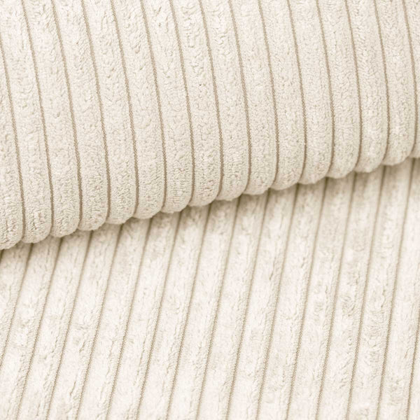 XXL Sofa TAMARA kremhvit kordfløyel - Sengero